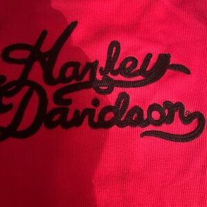 NWT Harley-Davidson Medium Dark Red Long Sleeve Turtleneck Ribbed T-Shirt